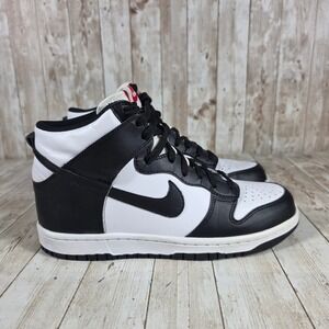Nike Dunk High Top‎ Sneakers Panda Black White DB2179-102 Size 7Y womens 8.5